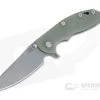 Hinderer XM-18 3.5" Skinny Sheepsfoot Working Finish 20CV Translucent G10 Battle Bronze Ti Tri-Way Pivot Flipper -Outlet Flippers Store 1059 1