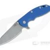 Hinderer XM-18 3.5" Skinny Sheepsfoot Working Finish 20CV Blue G10 Battle Blue Ti Tri-Way Pivot Flipper -Outlet Flippers Store 1060 1 3