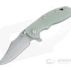 Hinderer XM-18 3.5" Bowie Working Finish 20CV Jade G10 Battle Blue Tri-Way Flipper 1071