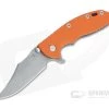Hinderer XM-18 3.5" Bowie Working Finish 20CV Orange G10 Battle Blue Tri-Way Flipper 1073