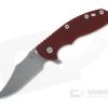 Hinderer XM-18 3.5" Bowie Working Finish 20CV Red G10 Tri-Way Flipper 1079 -Outlet Flippers Store 1079 1 1