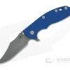 Hinderer XM-18 3.5" Bowie Working Finish 20CV Blue G10 Tri-Way Flipper 1080 -Outlet Flippers Store 1080 2