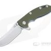Hinderer XM-18 3" Skinner Stonewashed 20CV OD Green G10 Blue Titanium Tri-Way Pivot Flipper 1112 -Outlet Flippers Store 1112 1 1