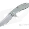 Hinderer XM-18 3" Skinner Stonewashed 20CV Translucent G10 Titanium Tri-Way Pivot Flipper 1113 -Outlet Flippers Store 1113 1 1