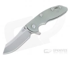 Hinderer XM-18 3" Skinner Stonewashed 20CV Translucent G10 Titanium Tri-Way Pivot Flipper 1113