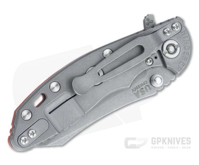 Hinderer XM-18 3" Skinner Working Finish 20CV Orange G10 Tri-Way Pivot Flipper 1150 4 Hinderer XM-18 3" Skinner Working Finish 20CV Orange G10 Tri-Way Pivot Flipper 1150 - Image 2