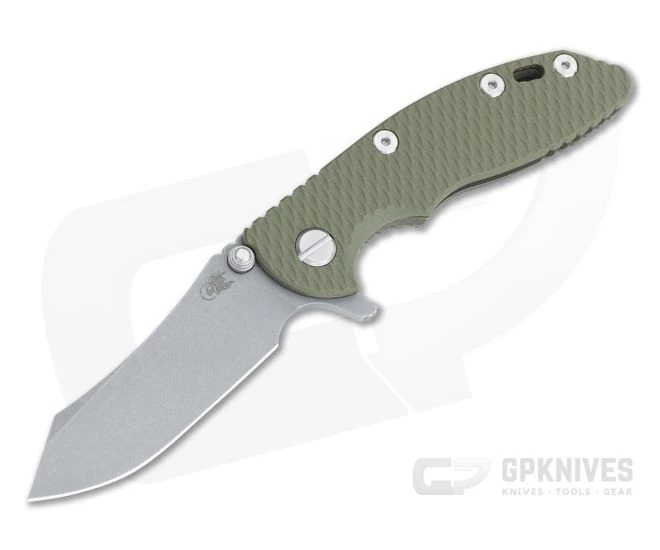 Hinderer XM-18 3" Skinner Working Finish 20CV OD Green G10 Battle Bronze Tri-Way Flipper 1154 3 Hinderer XM-18 3" Skinner Working Finish 20CV OD Green G10 Battle Bronze Tri-Way Flipper 1154