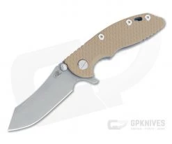 Hinderer XM-18 3" Skinner Working Finish 20CV Coyote G10 Battle Blue Tri-Way Flipper 1158