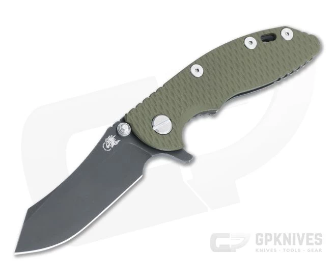 Hinderer XM-18 3" Skinner Battle Black 20CV OD Green G10 Tri-Way Pivot Flipper 1163 3 Hinderer XM-18 3" Skinner Battle Black 20CV OD Green G10 Tri-Way Pivot Flipper 1163