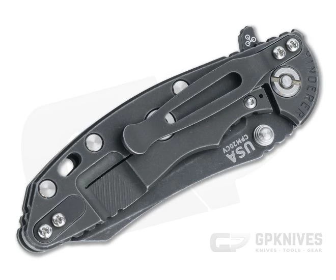 Hinderer XM-18 3" Skinner Battle Black 20CV OD Green G10 Tri-Way Pivot Flipper 1163 4 Hinderer XM-18 3" Skinner Battle Black 20CV OD Green G10 Tri-Way Pivot Flipper 1163 - Image 2