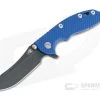 Hinderer XM-18 3" Skinner Battle Black 20CV Blue G10 Tri-Way Pivot Flipper 1173