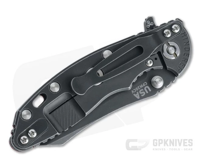 Hinderer XM-18 3" Skinner Battle Black 20CV Red G10 Tri-Way Pivot Flipper 1174 4 Hinderer XM-18 3" Skinner Battle Black 20CV Red G10 Tri-Way Pivot Flipper 1174 - Image 2