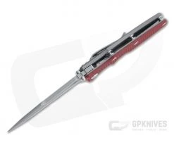 Hinderer Eklipse 3.5" Harpoon Spanto Working Finish 20CV Red G10 Tri-Way Flipper 1181 -Outlet Flippers Store 1181 3