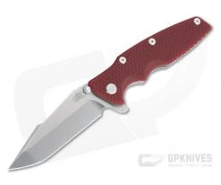 Hinderer Eklipse 3.5" Harpoon Spanto Stonewashed 20CV Red G10 Tri-Way Flipper 1182