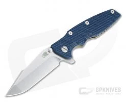 Hinderer Eklipse 3.5" Harpoon Spanto Stonewashed 20CV Blue/Black G10 Bronze Tri-Way Flipper 1189