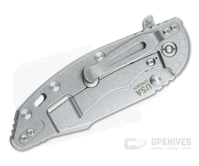 Hinderer XM-18 3.5" Skinny Harpoon Spanto Stonewashed 20CV Black G10 Tri-Way Flipper 1191 4 Hinderer XM-18 3.5" Skinny Harpoon Spanto Stonewashed 20CV Black G10 Tri-Way Flipper 1191 - Image 2