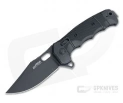 SOG Seal XR Clip Point Black S35VN GRN Tactical USA Flipper 12-21-02-57