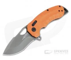 SOG Kiku XR LTE Graphite XHP Orange G10 XR Lock Flipper 12-27-03-57