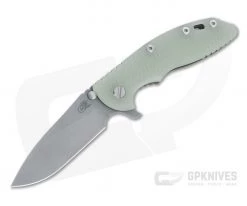 Hinderer Knives XM-18 3.5" Slicer Working Finish 20CV Translucent G10 Battle Bronze Ti Tri-Way Flipper 1216