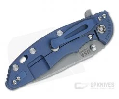 Hinderer Knives XM-18 3.5" Slicer Working Finish 20CV Blue G10 Battle Blue Ti Tri-Way Flipper 1220 6 Hinderer Knives XM-18 3.5" Slicer Working Finish 20CV Blue G10 Battle Blue Ti Tri-Way Flipper 1220 -Outlet Flippers Store 1220 2 2 4