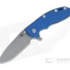 Hinderer Knives XM-18 3.5" Slicer Working Finish 20CV Blue G10 Battle Blue Ti Tri-Way Flipper 1220 -Outlet Flippers Store 1220 6 4