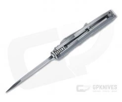 Hinderer Knives Jurassic Spear Point Stonewashed 20CV Gray G10 Tri-Way Pivot Flipper 1221 -Outlet Flippers Store 1221 3 3