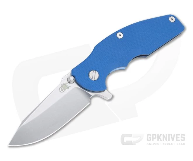 Hinderer Knives Jurassic Spear Point Stonewashed 20CV Blue G10 Blue Tri-Way Pivot Flipper 1224 3 Hinderer Knives Jurassic Spear Point Stonewashed 20CV Blue G10 Blue Tri-Way Pivot Flipper 1224