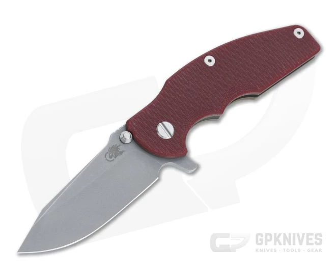 Hinderer Knives Jurassic Spear Point 20CV Red G10 Battle Bronze Tri-Way Pivot Flipper 1231 3 Hinderer Knives Jurassic Spear Point 20CV Red G10 Battle Bronze Tri-Way Pivot Flipper 1231