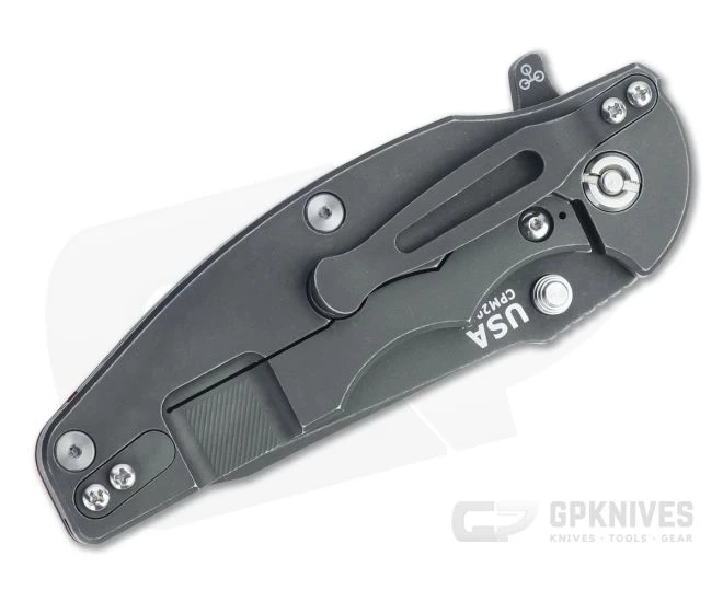 Hinderer Jurassic Spear Point Battle Black DLC 20CV Red G10 Tri-Way Flipper 1251 4 Hinderer Jurassic Spear Point Battle Black DLC 20CV Red G10 Tri-Way Flipper 1251 - Image 2