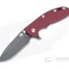 Hinderer XM-18 3.5" Spear Point 20CV Red G10 Battle Black DLC Tri-Way Flipper 1282 -Outlet Flippers Store 1282 1 3