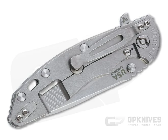 Hinderer XM-18 3.5" Recurve 20CV Translucent Green G10 Stonewashed Tri-Way Flipper 1285 4 Hinderer XM-18 3.5" Recurve 20CV Translucent Green G10 Stonewashed Tri-Way Flipper 1285 - Image 2