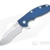 Hinderer XM-18 3.5" Recurve 20CV Blue/Black G10 Stonewashed Bronze Tri-Way Flipper 1296 -Outlet Flippers Store 1296 1 1
