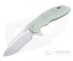 Hinderer XM-18 3.5" Recurve 20CV Jade G10 Stonewashed Bronze Tri-Way Flipper 1307