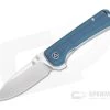 QSP Knives Hawk Satin 14C28N Blue Micarta Liner Lock Flipper