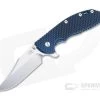 Hinderer XM-24 Bowie 20CV Blue/Black G10 Stonewashed Blue Tri-Way Pivot Flipper 1315 2 Hinderer XM-24 Bowie 20CV Blue/Black G10 Stonewashed Blue Tri-Way Pivot Flipper 1315 -Outlet Flippers Store 1315 1 1