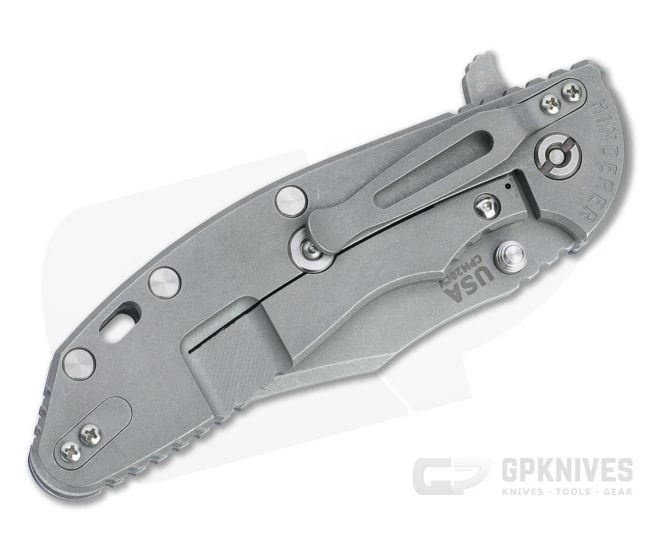 Hinderer XM-24 Bowie 20CV Blue/Black G10 Working Finish Tri-Way Pivot Flipper 1317 4 Hinderer XM-24 Bowie 20CV Blue/Black G10 Working Finish Tri-Way Pivot Flipper 1317 - Image 2