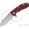 Hinderer XM-18 3.5" Recurve 20CV Red G10 Working Finish Tri-Way Flipper 1319 -Outlet Flippers Store 1319 1 2