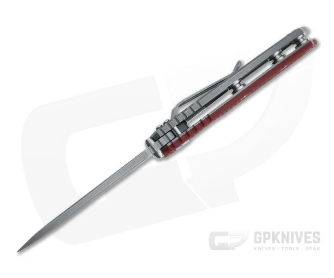 Hinderer XM-18 3.5" Recurve 20CV Red G10 Working Finish Tri-Way Flipper 1319 5 Hinderer XM-18 3.5" Recurve 20CV Red G10 Working Finish Tri-Way Flipper 1319 - Image 3