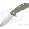 Hinderer XM-24 Bowie 20CV OD Green G10 Stonewashed Blue Tri-Way Pivot Flipper 1326