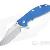 Hinderer XM-24 Bowie 20CV Blue G10 Stonewashed Tri-Way Pivot Flipper 1328 -Outlet Flippers Store 1328 1 1