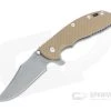 Hinderer XM-24 Bowie 20CV Coyote Tan G10 Battle Blue Tri-Way Pivot Flipper 1336 -Outlet Flippers Store 1336 1 2