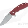 Hinderer XM-24 Bowie 20CV Red G10 Battle Blue Tri-Way Pivot Flipper 1337