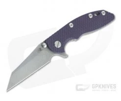 Hinderer XM-18 3" Wharncliffe 20CV Purple G10 Working Finish Tri-Way Pivot Flipper 1339