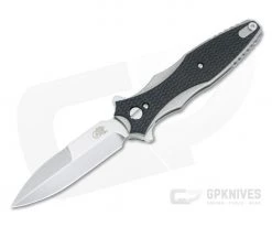 Hinderer Maximus Flipper Bayonet Stonewashed 20CV Black G10 Tri-Way Folder 1350