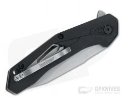 Kershaw Airlock Stonewashed Reverse Tanto Black GFN Assisted Liner Lock Flipper 1385 -Outlet Flippers Store 1385 2