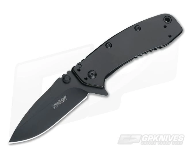 Kershaw Cryo II Black Hinderer Assisted Flipper 1556BLK 3 Kershaw Cryo II Black Hinderer Assisted Flipper 1556BLK