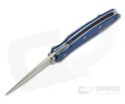 Kershaw Chive Navy Blue SpeedSafe Assisted Stonewash Liner Lock 1600NBSW -Outlet Flippers Store 1600nbsw 3