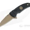 Hogue SIG X1 MicroFlip FDE Wharncliffe Black G10 Emperor Scorpion Button Lock Flipper 16160