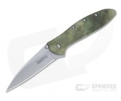 Kershaw Knives Leek Blasted 14C28N Stalkland Camo Assisted Flipper 1660CAMO