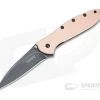 Kershaw Knives Leek Blackwash CPM-154 Raw Copper Assisted Flipper 1660CUBW